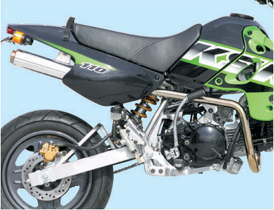 キタコ　ステンレスアップマフラー（レース用）　KSR110