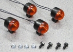 キタコ　ワレンズミニウインカーSET（アンバーレンズ）　XR50/100モタード