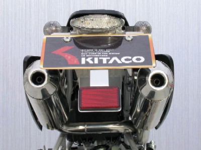キタコ　ツインテーパーエンドアップマフラー　XR50/100モタード